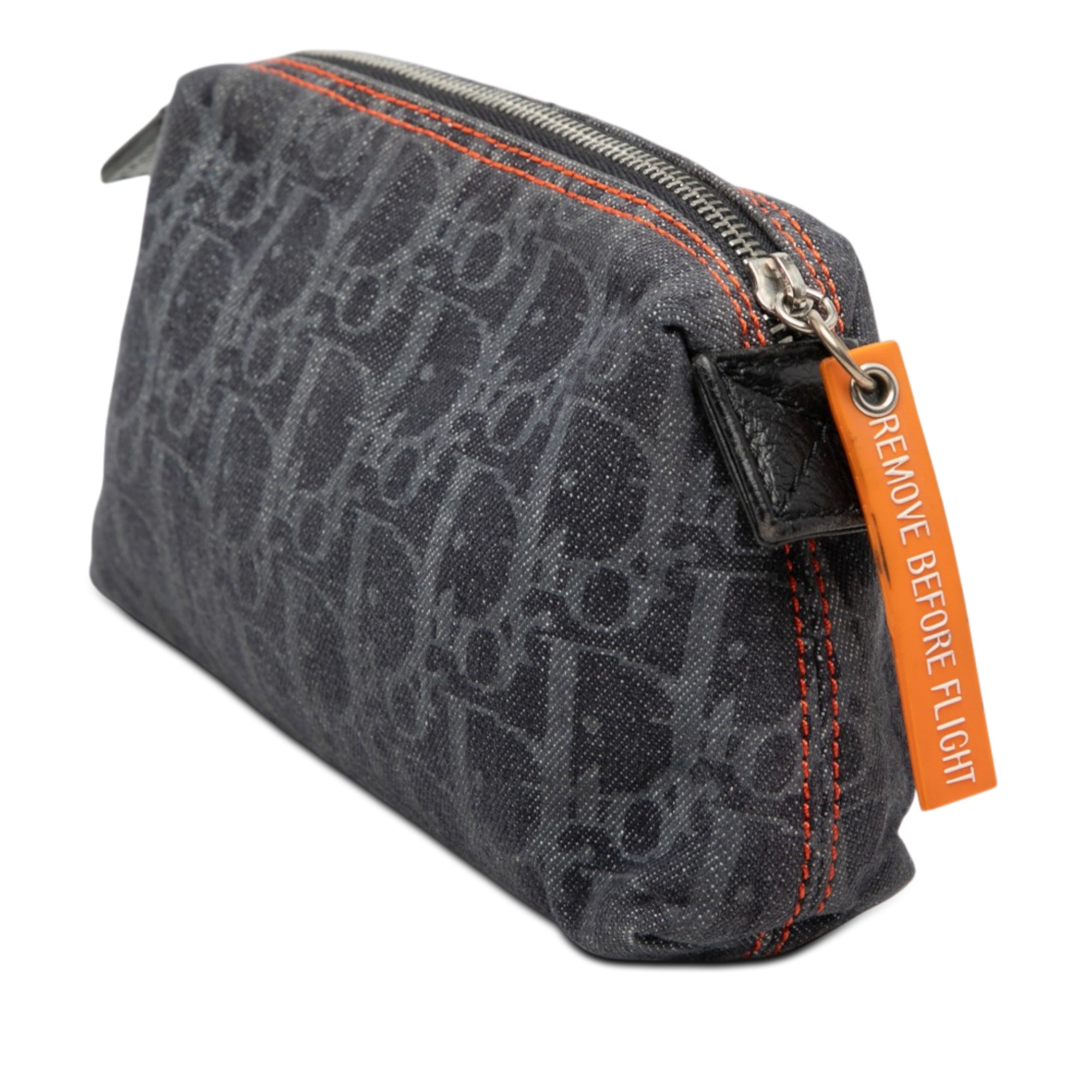Diorissimo Trotter Denim Flight Cosmetic Pouch