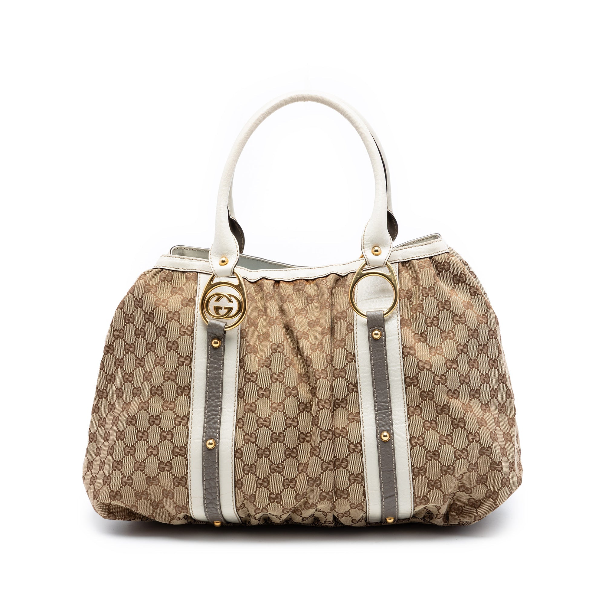 GG Canvas Interlocking G Tote