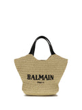 Balmain Paris Shoulder Bag — Beige
