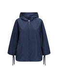 'S Maxmara Water-Repellent Taffeta Raincoat — Navy