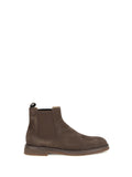 Brunello Cucinelli Suede Chelsea Boot — Brown