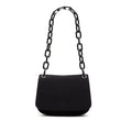 Canvas Lucite Chain Shoulder Bag