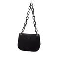 Canvas Lucite Chain Shoulder Bag