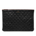 Large Quilted Caviar O Case Clutch