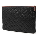 Large Quilted Caviar O Case Clutch