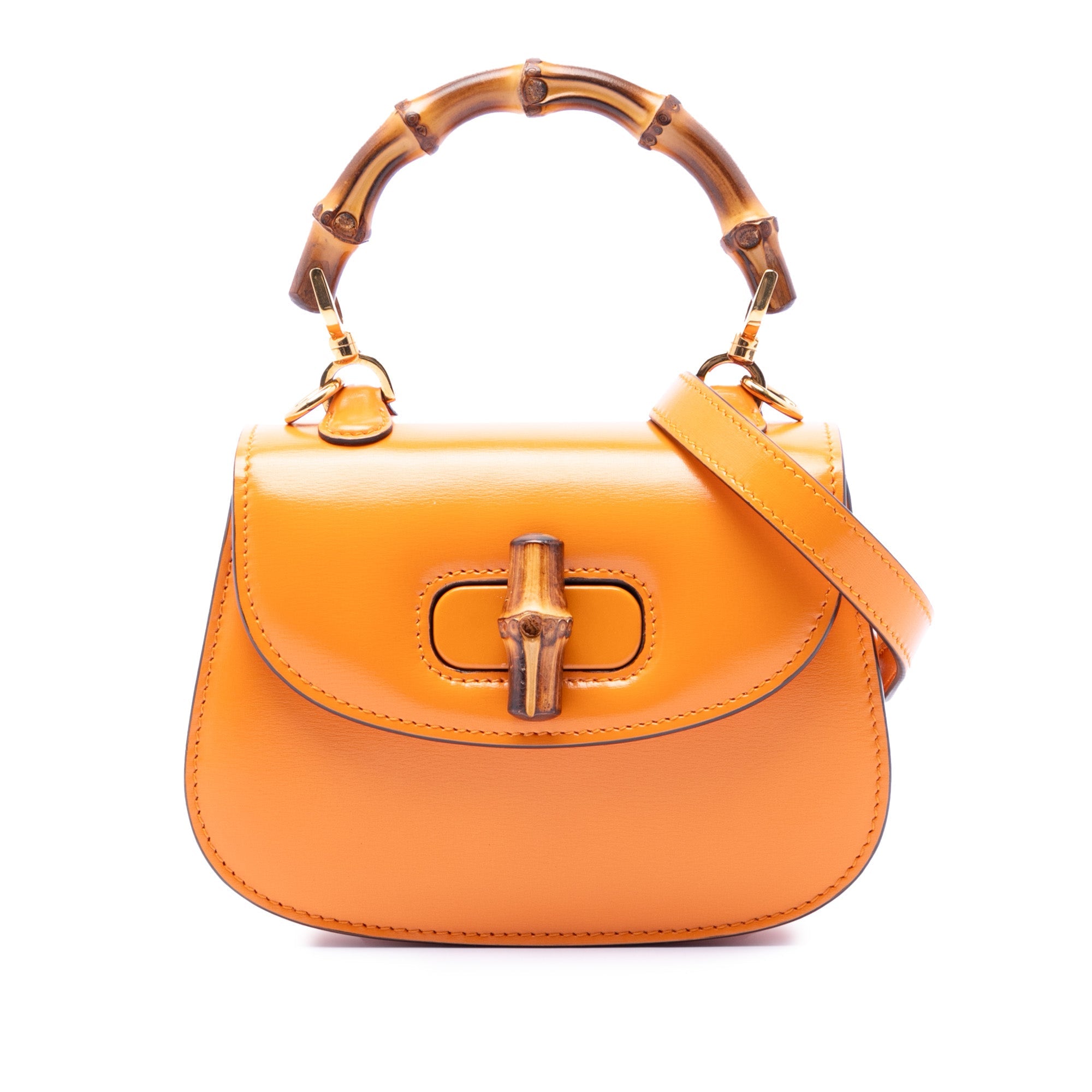 Mini Calfskin 1947 Bamboo Top Handle Bag
