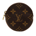 Monogram Round Coin Pouch