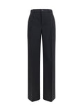 Rick Owens Wide-Leg Tailored Trouser — Black