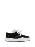 Maison Mihara Yasuhiro Cotton Low-Top Sneakers — Black