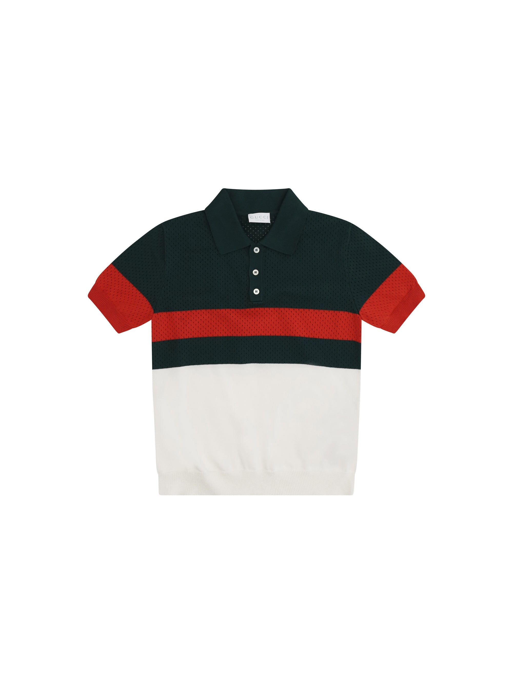 Gucci Striped Cotton Polo Shirt — Multicolor