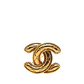 CC Gold Plated Quilted Brooch