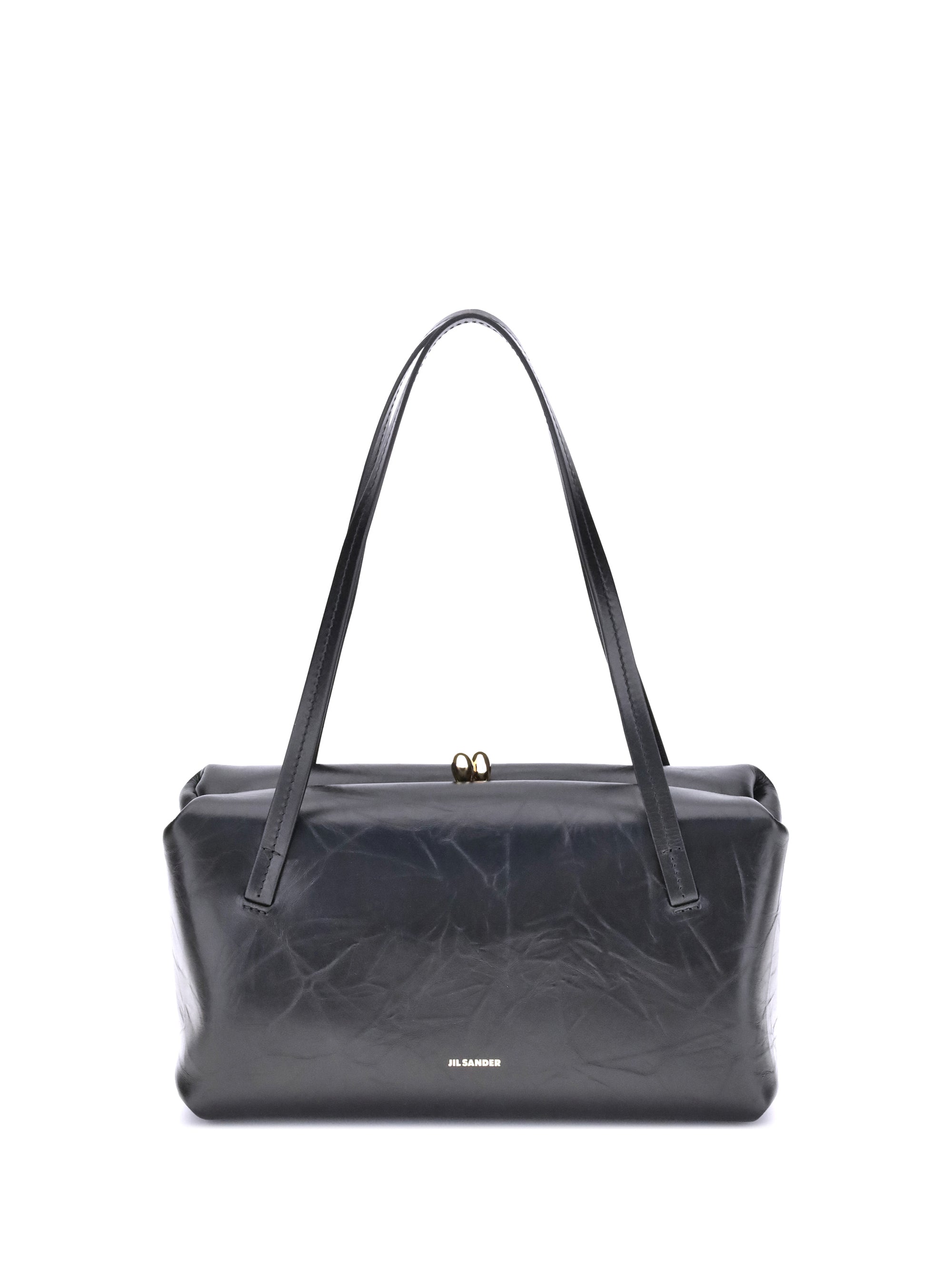 Jil Sander Goji Pillow Shoulder Bag — Black