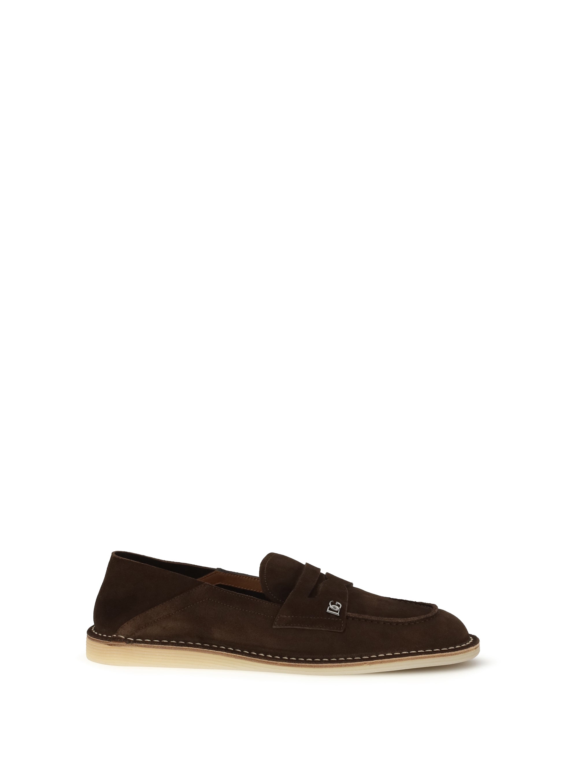 Dolce & Gabbana Suede Loafer — Brown