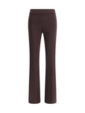 Avenue Montaigne Flare Stretchy Trousers — Brown