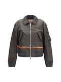 Sacai Double-Zip Nylon Jacket — Brown