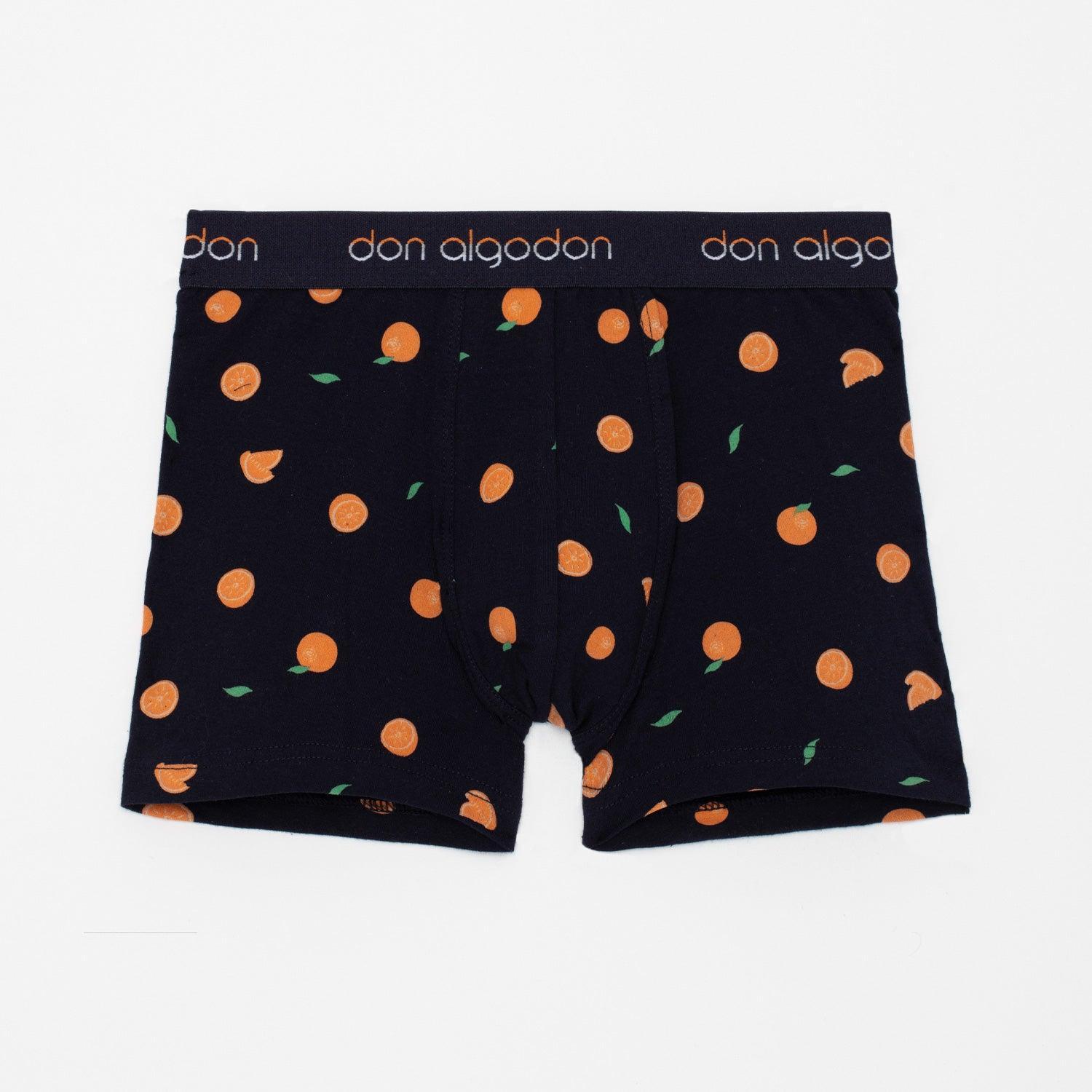 Don Algodon Kids | Pack 6 Boxers Niño Lisos y Estampados con Frutas | Calzoncillos Transpirables