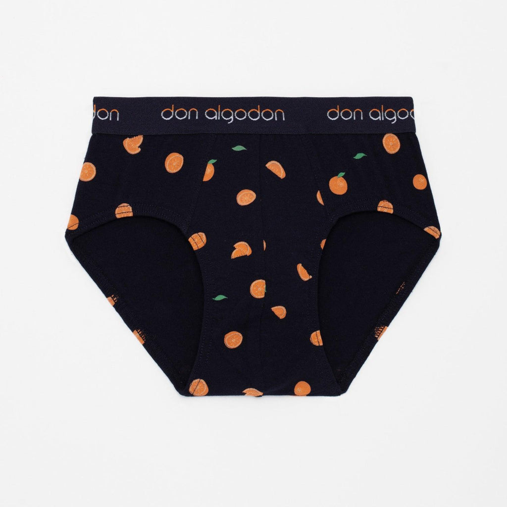 Don Algodon Kids | Pack 6 Calzoncillos Slips Niño Frutas | Transpirables | Para Uso Diario