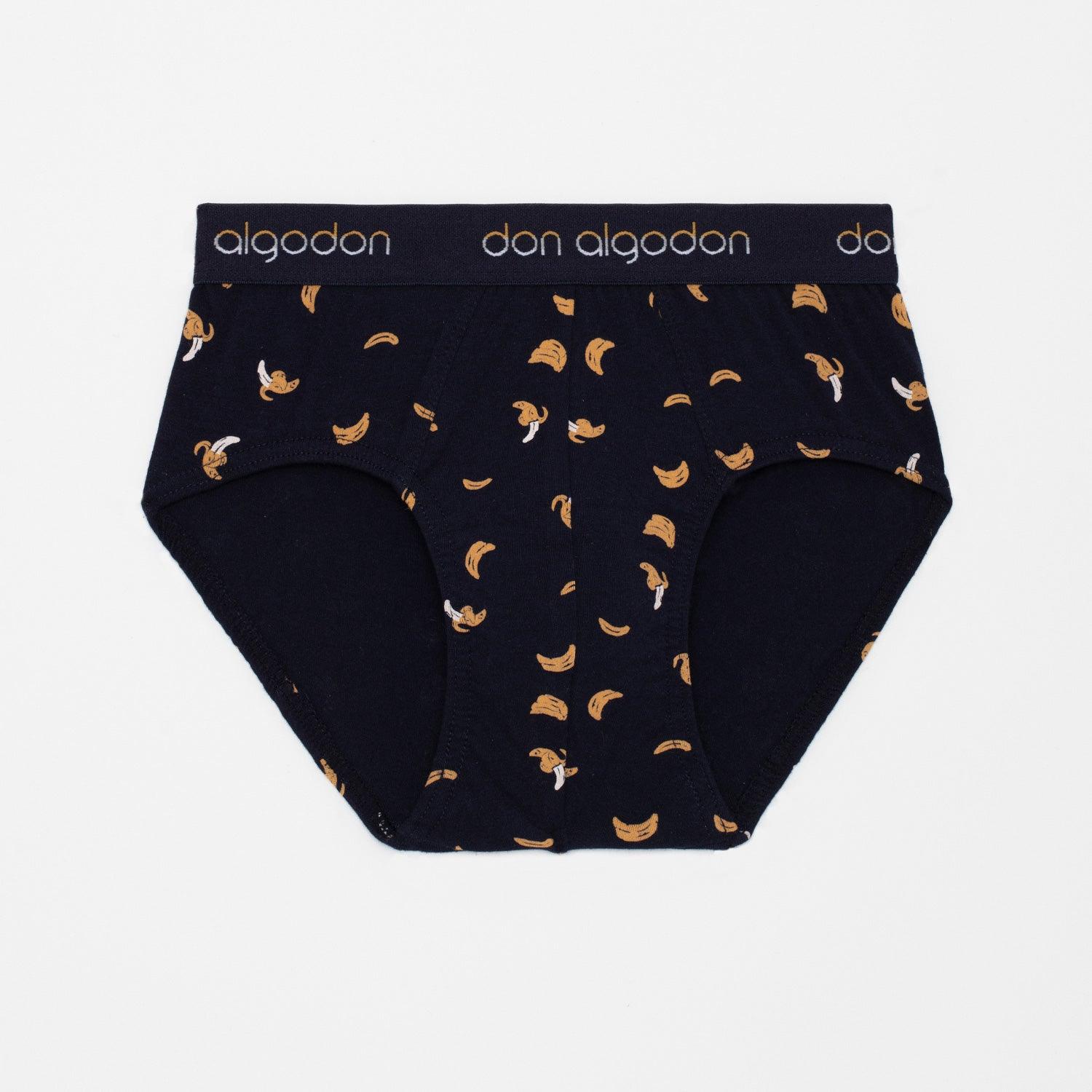 Don Algodon Kids | Pack 6 Calzoncillos Slips Niño Frutas | Transpirables | Para Uso Diario