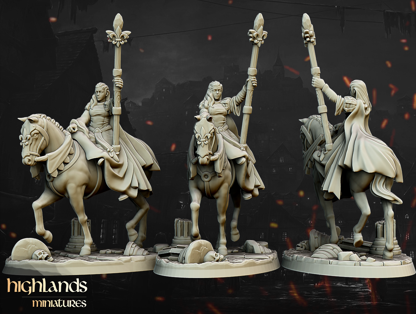 Damsel of Gallia, Highlands Miniatures