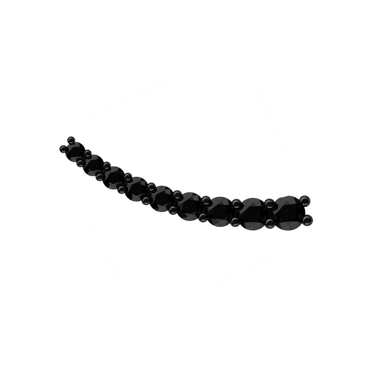 DASHA Large Black Diamond Ear Cuff Single By ALINKA Fine Jewellery