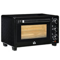 Mini Oven, 21L Countertop Electric Grill with Baking Tray and Wire Rack, 1400W, Black