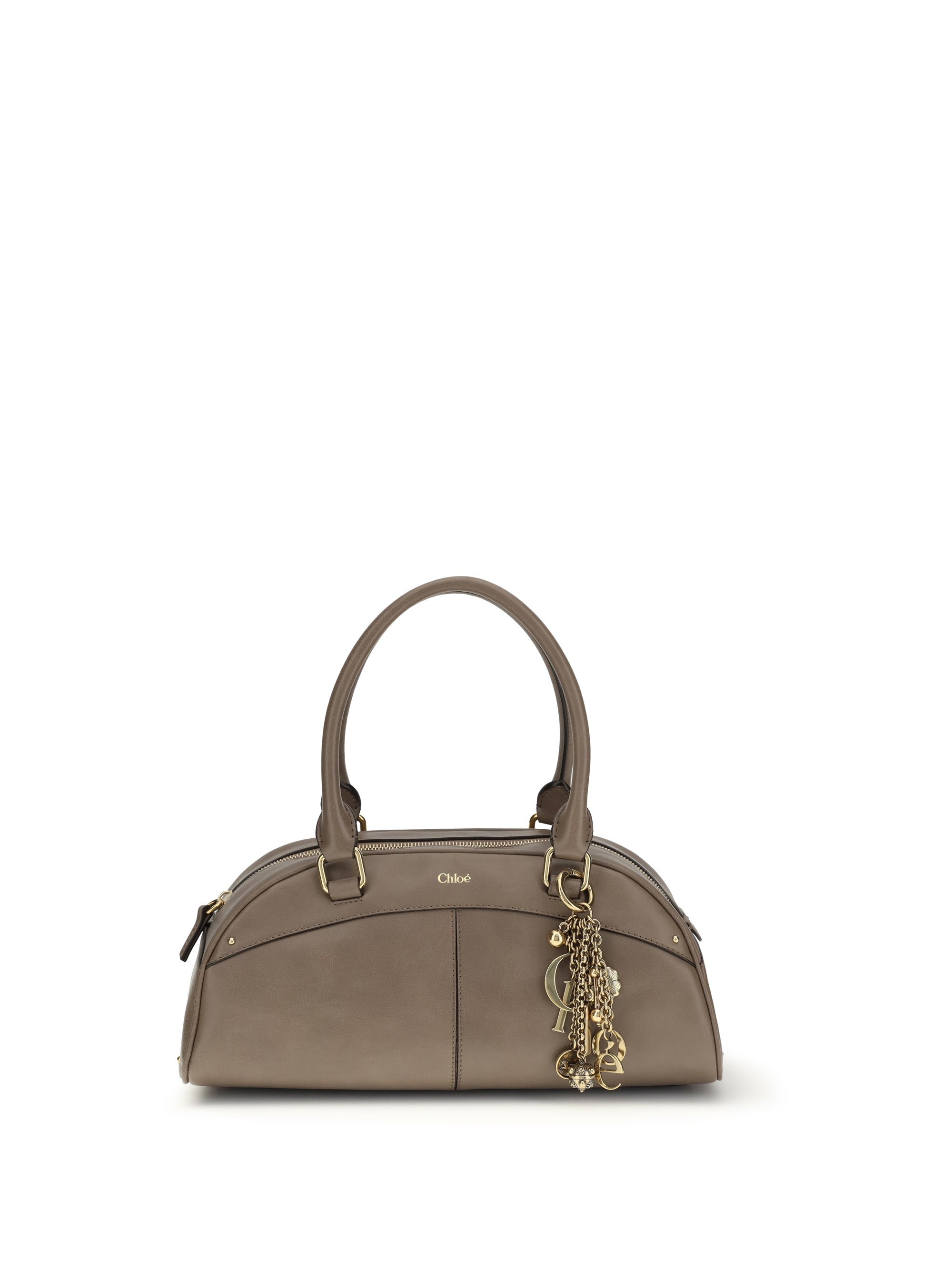 Chloé Bowling Shoulder Bag — Gray