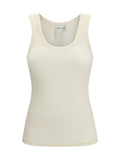 Forte_forte Ribbed Wool Tank Top — Beige