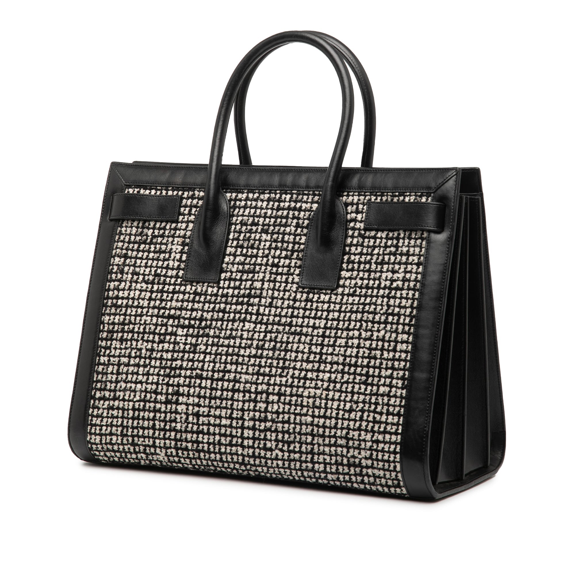 Small Tweed Houndstooth Sac De Jour Satchel