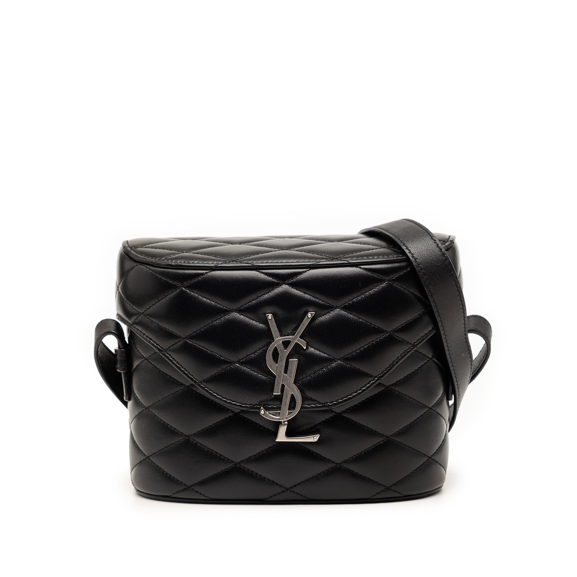 Quilted Lambskin Monogram June Box Bag