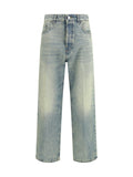 Haikure Straight-Leg Cotton Jeans — Blue