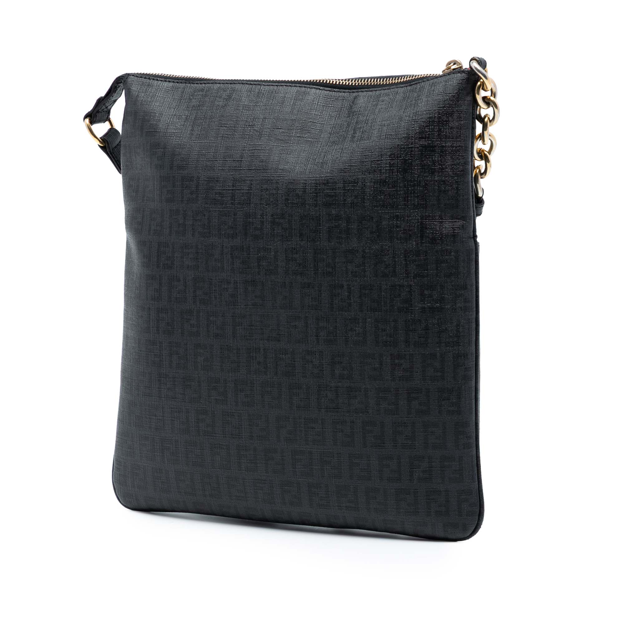 Zucchino Coated Canvas Charm Zip Crossbody