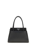 Bolso Prada con asa superior y logo de triángulo — Negro