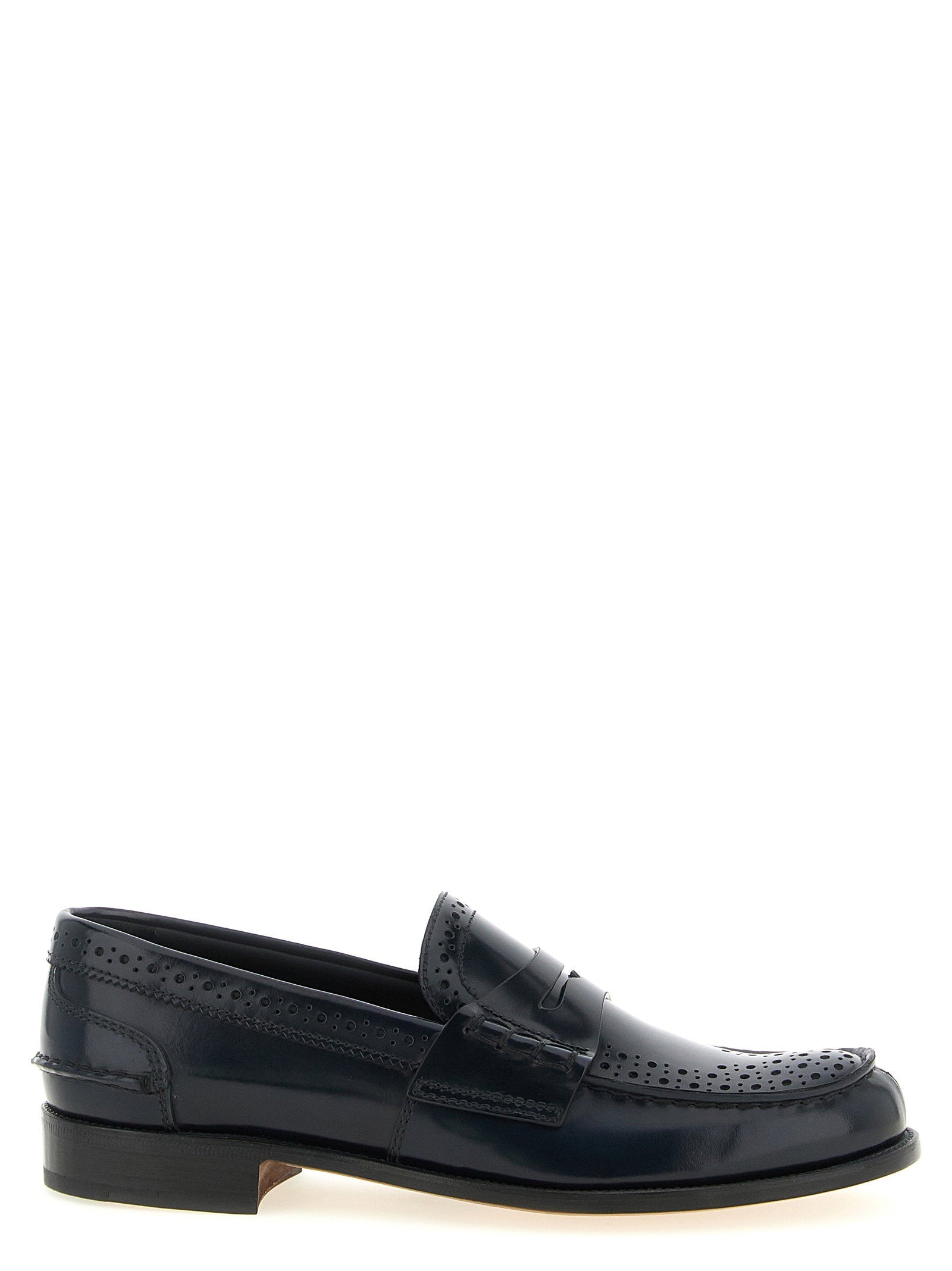 Church's Openwork Brogue Loafer — Navy
