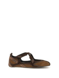 The Attico Nomad Ballerinas — Brown