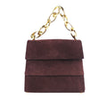 Suede Chain Satchel
