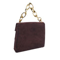 Suede Chain Satchel