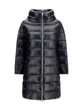 Herno Quilted Midi Down Jacket — Black