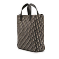 Oblique Canvas and Leather Saddle Tote