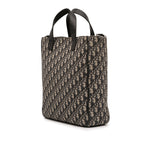 Oblique Canvas and Leather Saddle Tote