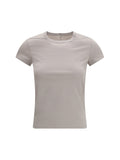 Rick Owens Cotton Slim T-Shirt — Beige