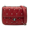 Studded Matelasse Leather Crossbody
