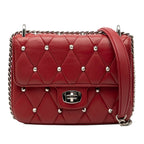 Studded Matelasse Leather Crossbody