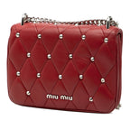 Studded Matelasse Leather Crossbody