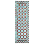 Brown and Blue Silk Scarf Layla