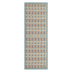 Green and Orange Silk Scarf Sabika
