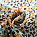 Green and Orange Silk Scarf Sabika