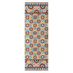 Brown and Yellow Silk Scarf Garnata
