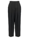 Balmain Grain de Poudre Wool Trousers — Black