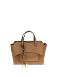 Hidesins Flap Top Handle Bag — Caramel