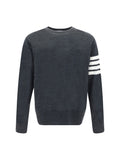 Thom Browne Virgin Wool Sweater — Gray